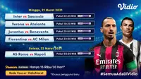 Jadwal Liga Italia Pekan ke-28 di Vidio: Inter Milan Batal Tanding, AC Milan dan Juventus Manfaatkan Peluang