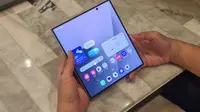 Dibekali Gemini AI, smartphone bisa melakukan deep research. (Liputan6.com/ Yuslianson)