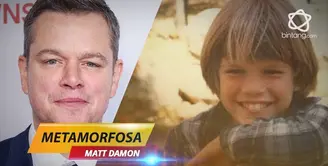 Lihat Transformasi wajah Matt Damon dari masa ke masa.