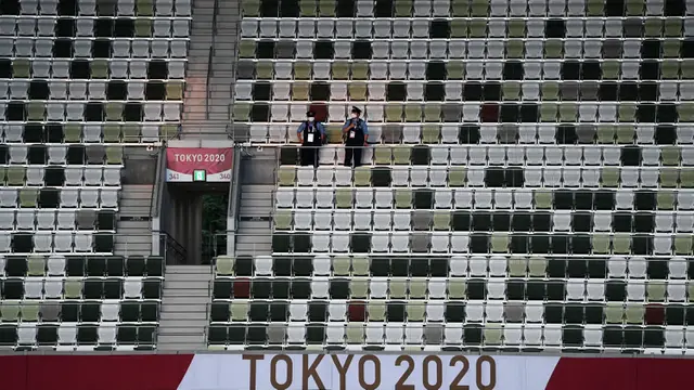 FOTO: Pengamanan Jelang Upacara Pembukaan Olimpiade Tokyo 2020