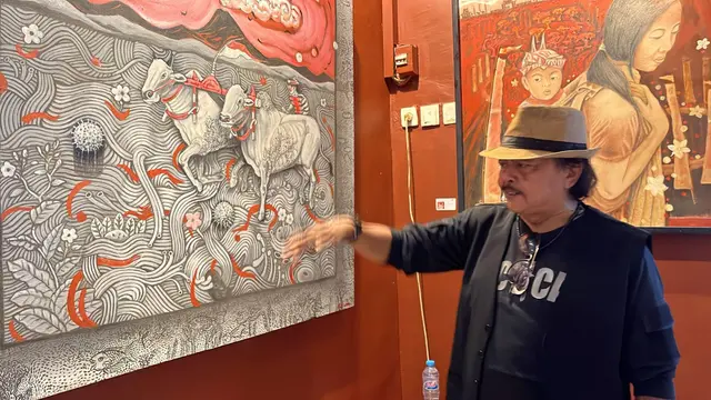 Pameran tunggal bertajuk Contemporary Ethnic. (Liputan6.com/Dian Kurniawan)