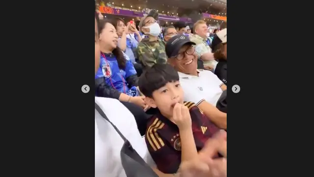 Momen Lucu Rafathar dan Raffi Ahmad Saling Ledek Selama Pertandingan Jerman vs Jepang di Piala Dunia 2022. (instagram.com/raffinagita1717)