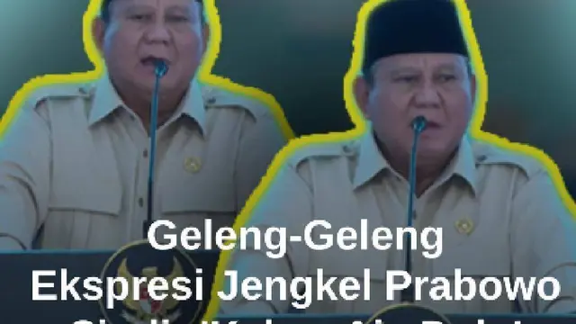 Eskpresi Prabowo Geleng-Geleng Jengkel Ada Gerakan 'Kabur Aja Dulu': Sana Biar Kita Gak Gaduh!