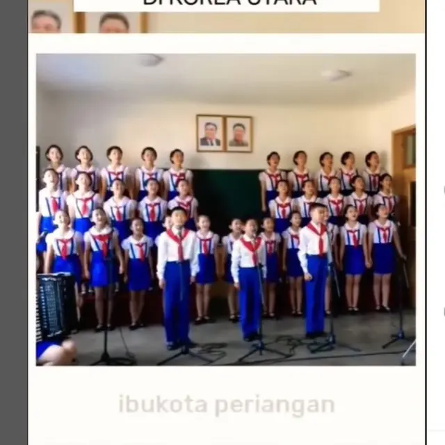 Bikin Bangga, Anak Sekolah di Korea Utara Bawakan Lagu Indonesia Halo-halo Bandung