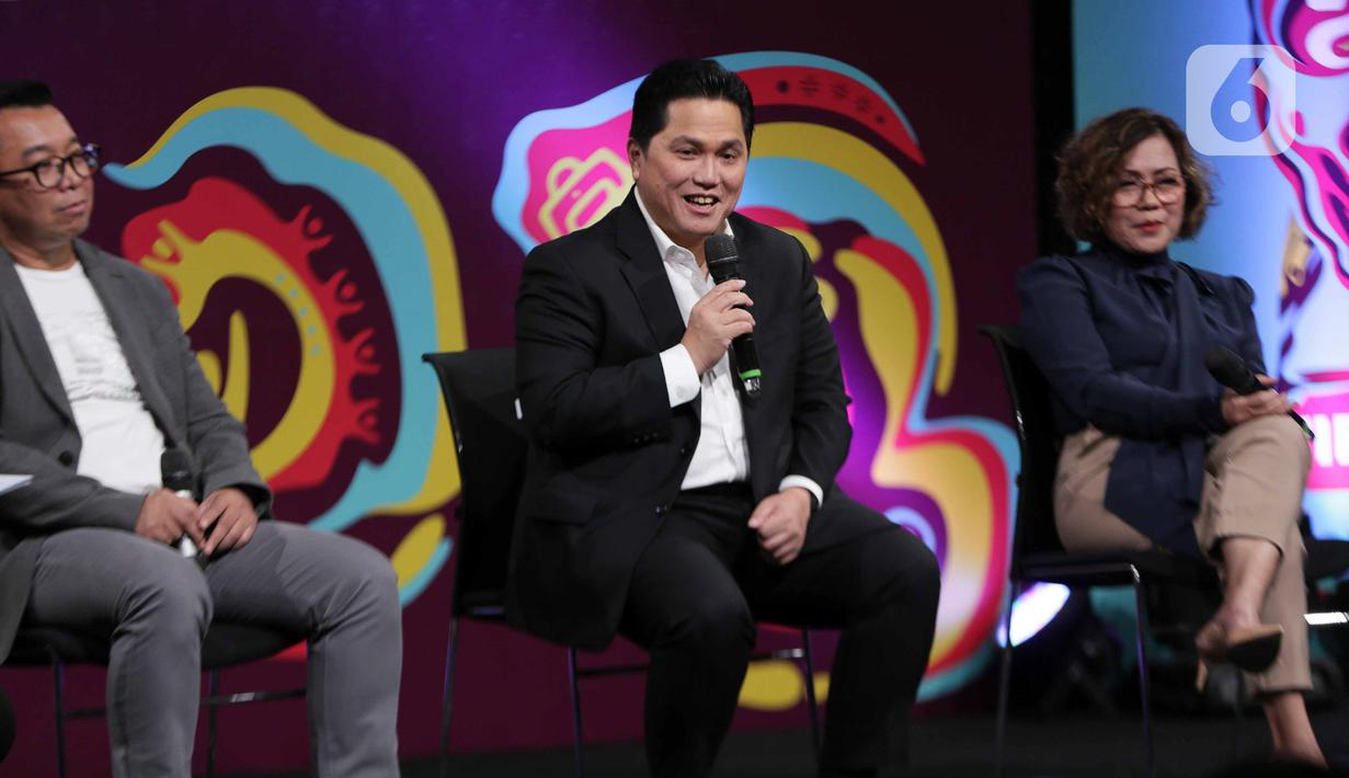 Surya Citra Media (SCM) yang merupakan bagian dari Emtek Group menjadi pemegang hak siar resmi Piala Dunia U-17 2023. Semua pertandingan ajang tersebut akan disiarkan oleh berbagai platform penyiaran milik SCM. (Liputan6.com/Faizal Fanani)