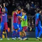 Hasil ini tentu saja menjadi awal yang bagus untuk Xavi dan Barcelona. Mereka kini berada di posisi ke-6 klasemen dengan 20 poin. Sementara, Espanyol berada di posisi ke-11 dengan 17 poin. (AFP/Pau Barrena)