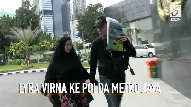 Lyra Virna memenuhi panggilan Polda Metro Jaya setelah ditetapkan sebagai tersangka kasus dugaan pencemaran nama baik