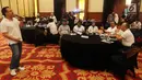 Suasana peluncuran Pracico Journalistic Award (PRAJA) 2018 di Jakarta, Minggu (2/9). MIS Group mengadakan kompetisi jurnalistik untuk melihat potensi koperasi dalam menghadapi gejolak ekonomi. (Liputan6.com/JohanTallo)