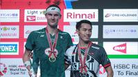 Jonatan Christie runner-up Japan Open 2023 setelah kalah dari Viktor Axelsen. (PBSI)