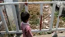 Wilayah Kampung Apung pun berubah menjadi cekungan. (Liputan6.com/Herman Zakharia)