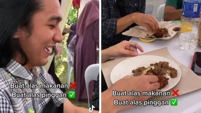 7 Potret Nyeleneh Orang Makan di Acara Kondangan Ini Kocak