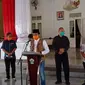 Bupati Bangkalan R Abdul Latief saat mengumumkan tanggal darurat covid 19.