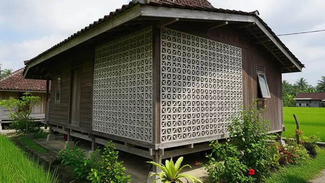 9 Rumah Desa Kombinasi Kayu dan Roster agar Lebih Adem, Ciptakan Hunian Estetik