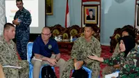 Pangkalan Militer Amerika Serikat di Laut Pasific mengirimkan 20 orang tim ahli untuk elakukan identifikasi penanganan pasca bencana banjir di Bengkulu (Liputan6.com/Yuliardi Hardjo) 