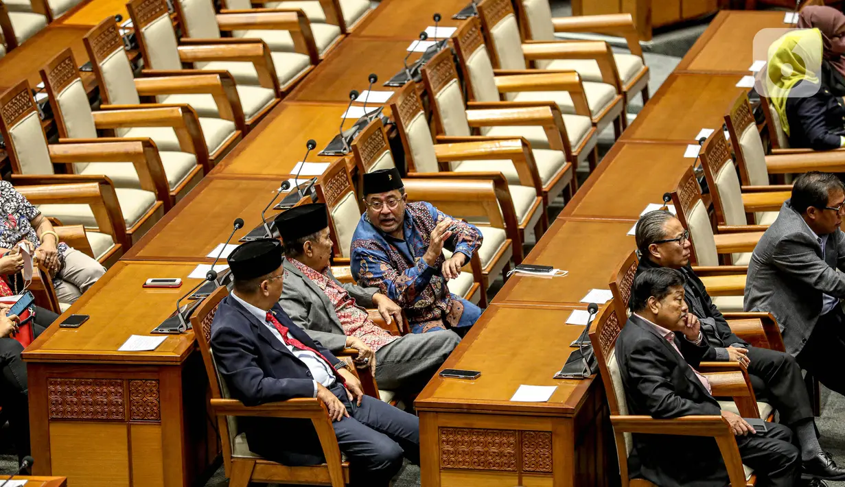 Kelima, pidato Ketua DPR RI pada Penutupan Masa Persidangan IV Tahun Sidang 2022-2023. (Liputan6.com/Faizal Fanani)