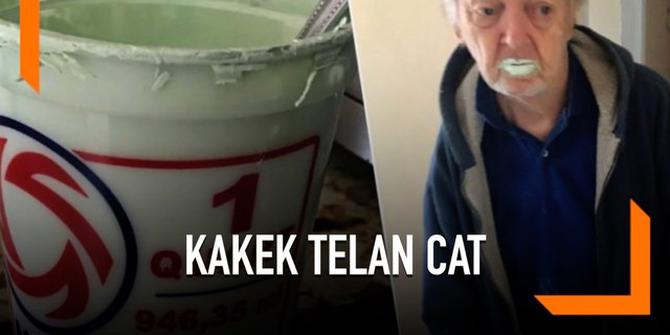 VIDEO: Kakek Telan Cat Tembok karena Dikira Yoghurt