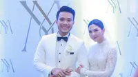 Jessica Mila dan Yakup Hasibuan setelah resmi menikah di Gereja HKBP Rawamangun, Jakarta Timur. (Dok. via M. Altaf Jauhar)