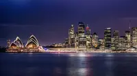Ilustrasi Sydney malam hari (iStock)