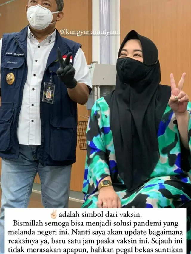6 Momen Risa Saraswati Terima Vaksin COVID-19, Tak Alami Gejala