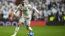 1. Gareth Bale - Sepeninggal Ronaldo, otomatis Real Madrid bergantung kepada Bale di sektor lini depan. Terbukti 11 laga sudah dilakoni pemain timnas Wales tersebut. (AFP/Joe Klamar)