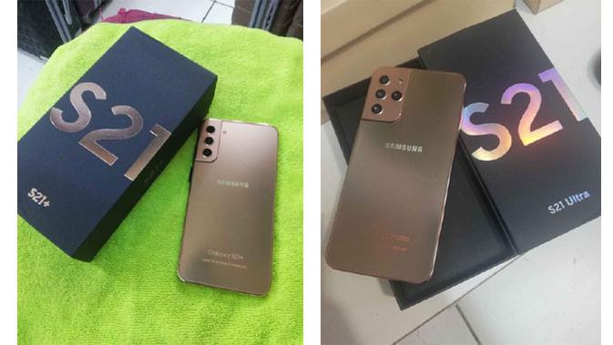 Smartphone palsu Galaxy S21 Plus dan Galaxy S21 Ultra muncul di internet. (Doc: iFeng)