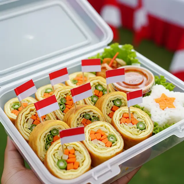 Telur Gulung Isi Sayur (AI Generated)