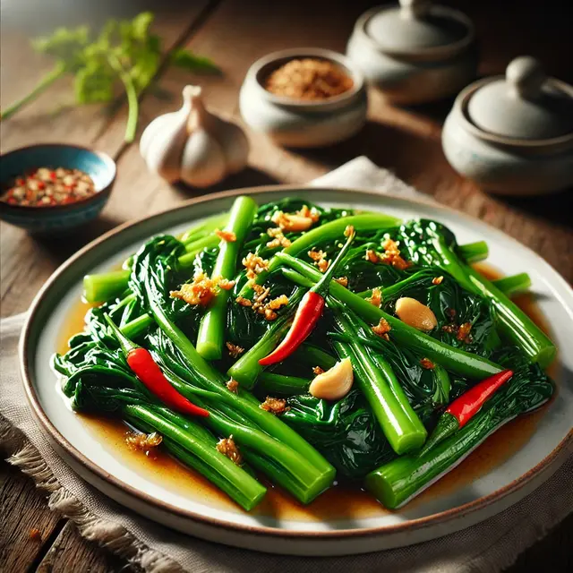 1. Tumis Kangkung Bawang Putih