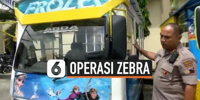 VIDEO: Polisi Kandangkan Odong-Odong di Operasi Zebra