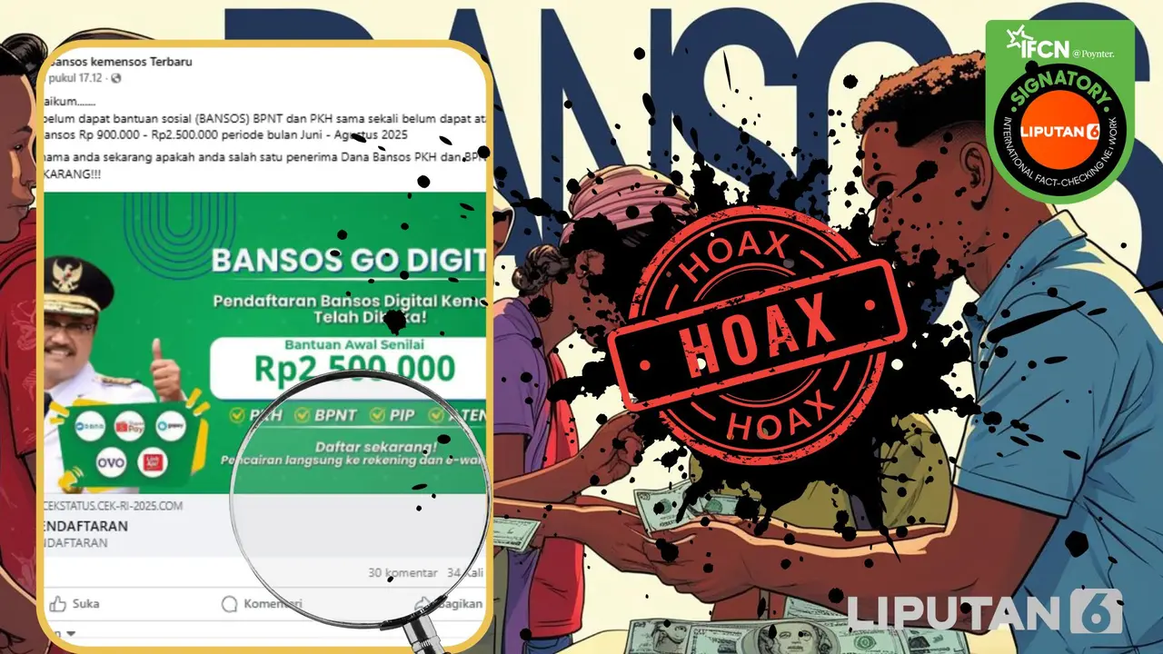 Tangkapan layar hoaks seputar PKH