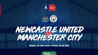 Piala FA: Newcastle United vs Manchester City. (Bola.com/Dody Iryawan)