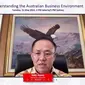 Sekretaris Jenderal Asosiasi Pengusaha Indonesia (Apindo) Eddy Hussy saat membuka Understanding the Australian Business Environment, Selasa (31/5/2022)
