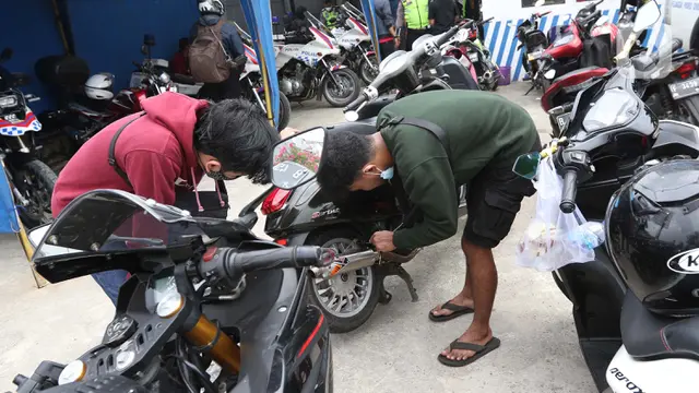 Razia Motor Berknalpot Bising, Pengendara Diwajibkan Ganti Knalpot