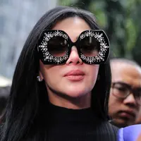 Syahrini memenuhi panggilan lanjutan dari kepolisian terkait kasus  First Travel. (Adrian Putra/Bintang.com)