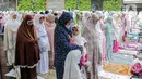Gedung Pimpinan Pusat (PP) Muhammadiyah, Menteng, Jakarta Pusat menjadi salah satu tempat penyelenggaraan Sholat Ied pada Jumat (21/4/2023) ini. (Liputan6.com/Faizal Fanani)