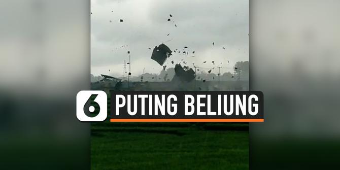VIDEO: Detik-detik Puting Beliung Menerjang Puluhan Rumah Warga