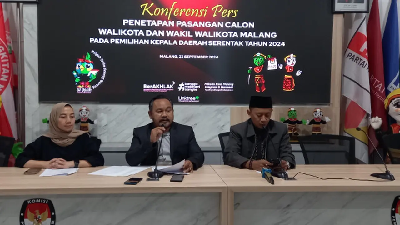 KPU Tetapkan Tiga Paslon Peserta Pilkada Kota Malang 2024 Meski Panen Tanggapan Masyarakat