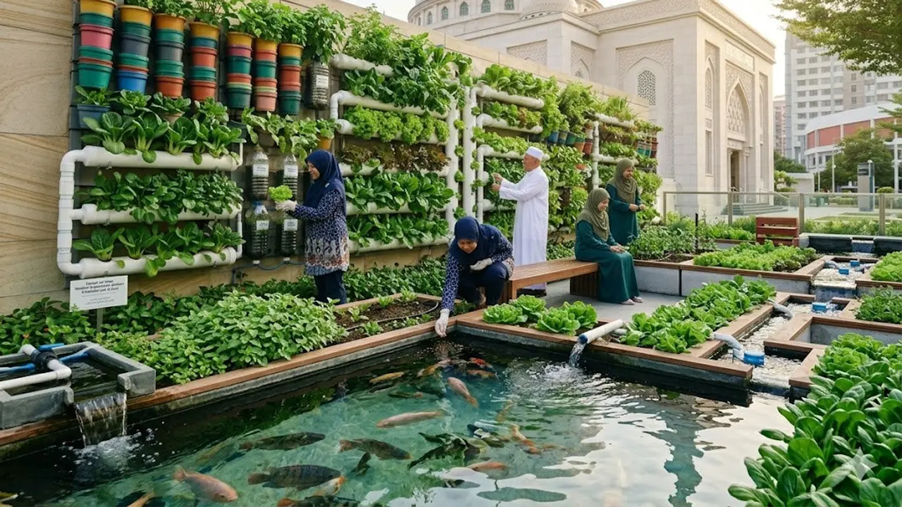 Ide Kebun Sayur di Halaman Masjid