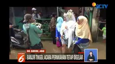 Kedua pasangan ini telah mengantisipasi dengan mengingatkan para tamu undangan dan memindahkan lokasi acara pernikahan dari rumah menpelai wanita ke masjid.
