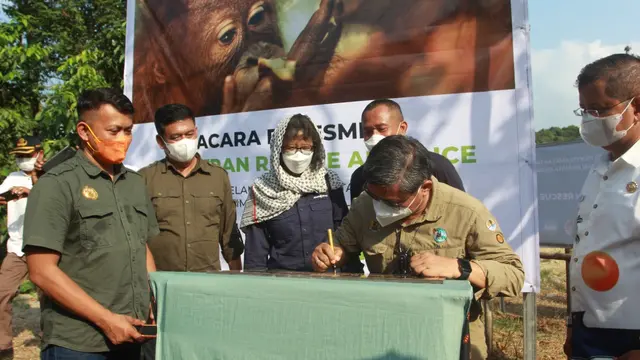 Peresmian pusat penyelamatan satwa dilindungi