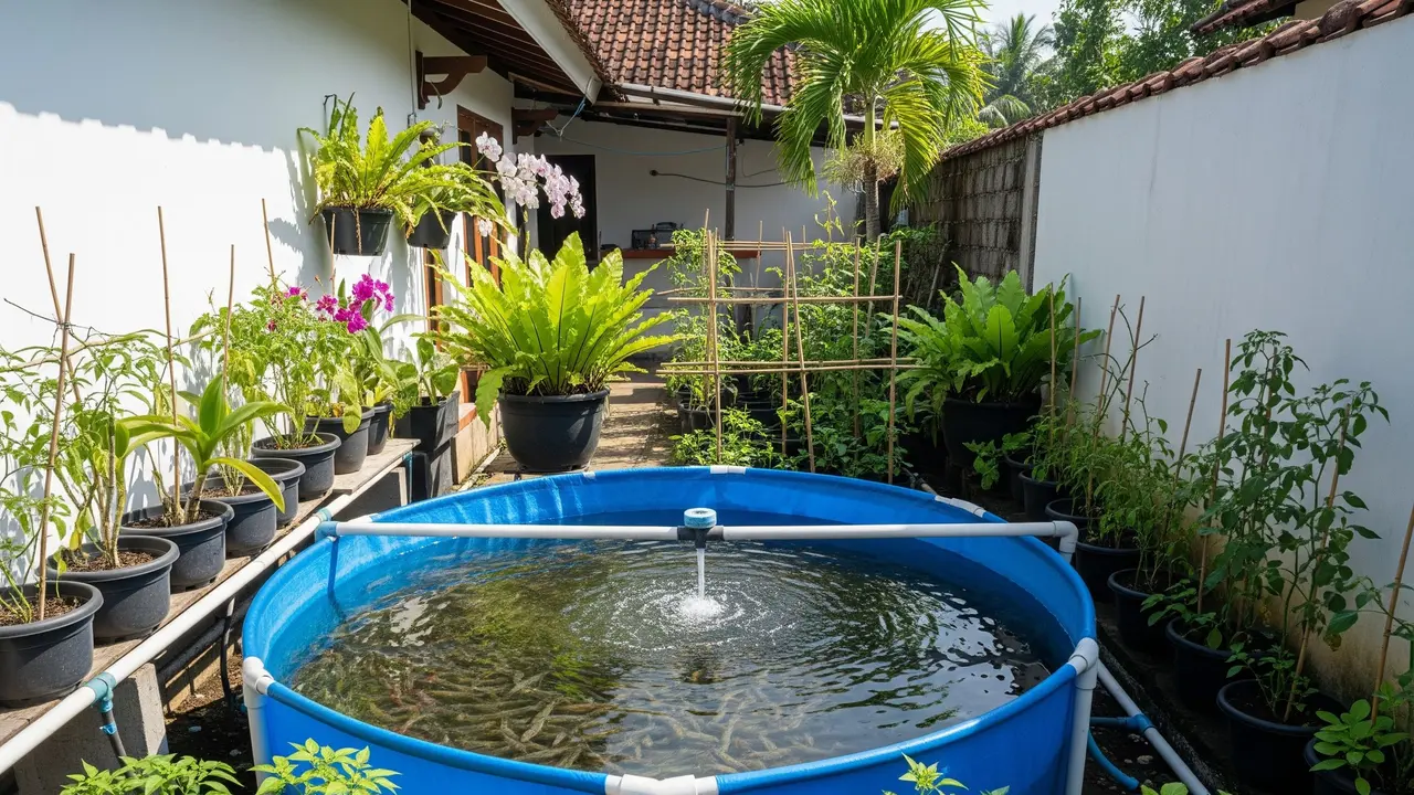 Desain Kolam Bundar untuk Budidaya Udang yang Hemat Tempat