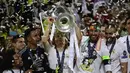 Luka Modric. Bersama Real Madrid berhasil mengalahkan Atletico Madrid lewat adu penalti dalam partai final Liga Champions 2015/2016 di San Siro Stadium, Milan, 28 Mei 2016. (AFP/Pierre-Philippe Marcou)