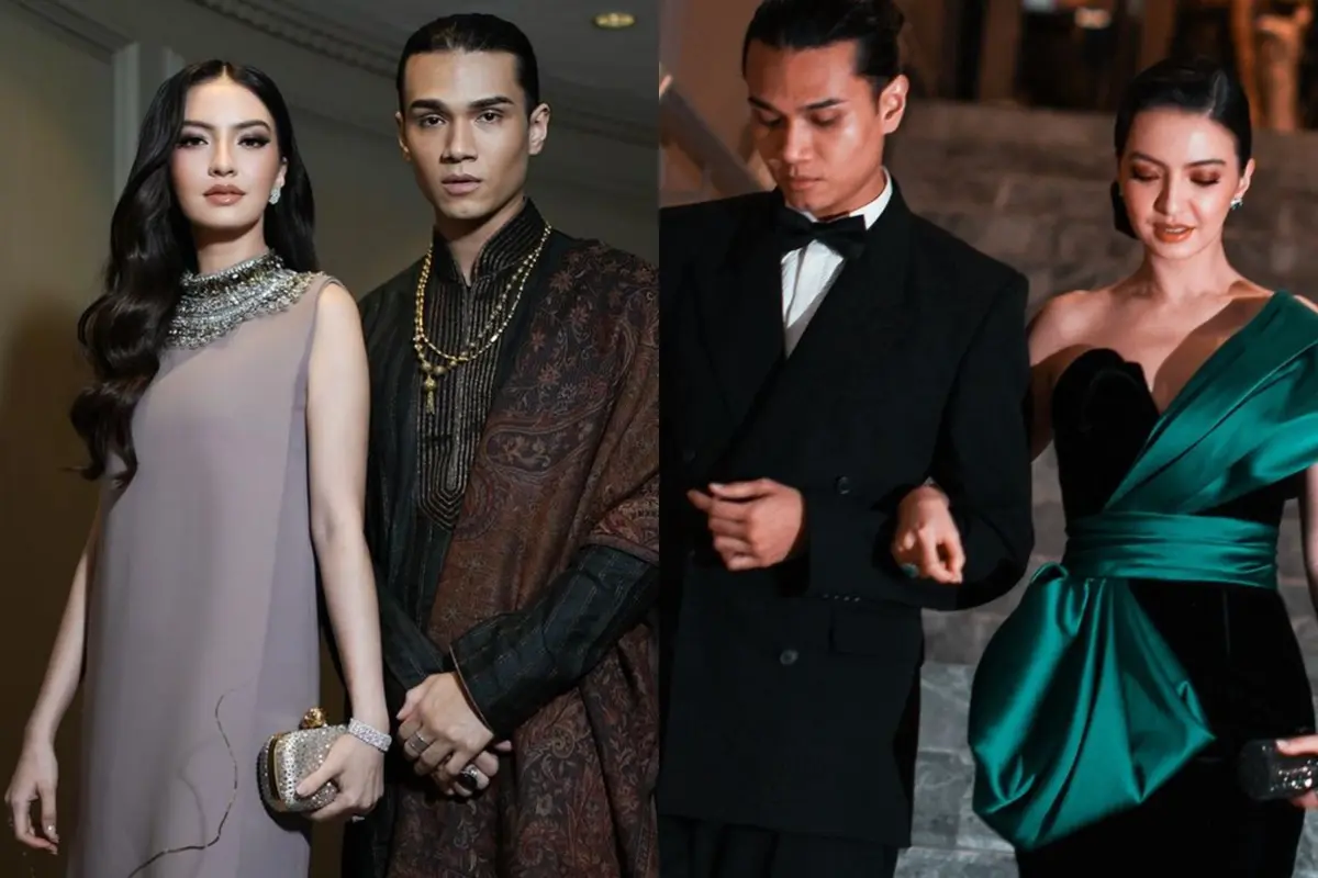 Gaya Bold Elegan Raline Shah Kondangan di Kuala Lumpur Kenakan Dua Dress Berbeda, Gandeng Sahabat yang Dikira Pacar