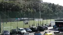 Suasana lapangan klub sepak bola CF Andorinha di Kawasan San Antonio, Funchal, Portugal. Klub tersebut merupakan tempat awal Cristiano Ronaldo meniti karir sebagai pesepak bola. (Bola.com/Reza Khomaini)