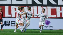 Pada laga terakhir, Nagoya Grampus yang kini menghuni posisi ke-7 klasemen sementara dengan koleksi 19 poin sukses mengalahkan tuan rumah Sanfrecce Hiroshima dengan sor 3-2. (J.LEAGUE)