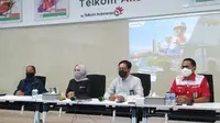 Direktur Utama PT Pertamina Nicke Widyawati di Telkom Legok, Rabu (31/3/2021). Dok Pertamina
