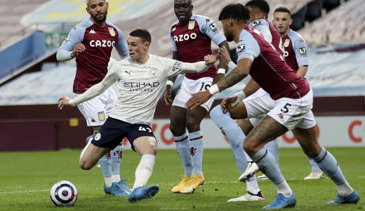 FOTO: Menang di Markas Aston Villa, Manchester City Tak ...