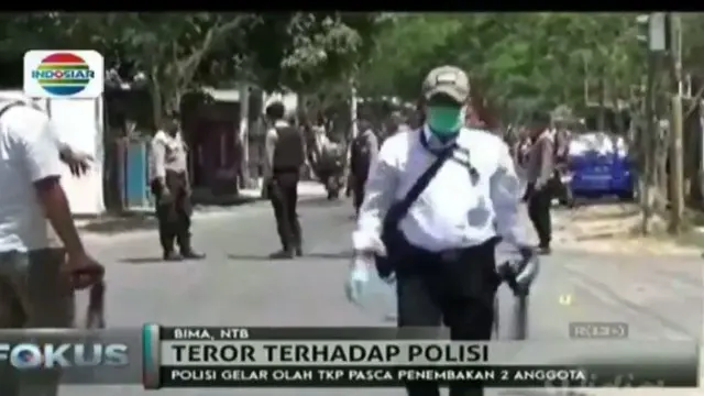Polisi Gelar Olah TKP Terkait Penembakan 2 Anggota Polres Bima