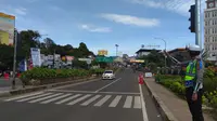 Jalanan Puncak Bogor sepi  saat libur Imlek
