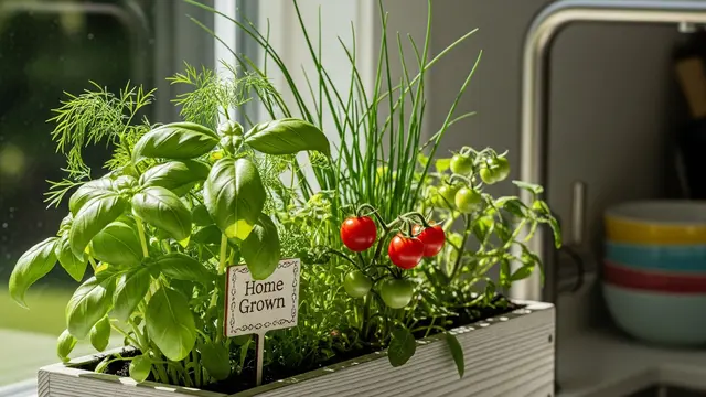 Model Kebun Mini untuk Keluarga Sibuk (AI)