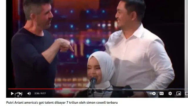 Unggahan Putri Ariani dapat 7 triliun rupiah. (Tangkapan Laya YouTUbe)